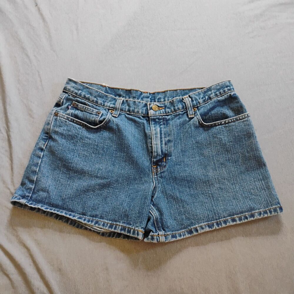 Polo Ralph Lauren Jeans Saturday 4" Denim Shorts Womens Sz 12 Medium Wash Cotton